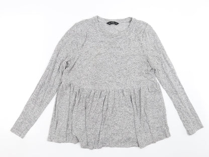 F&F Womens Grey  Knit Pullover Jumper Size 12