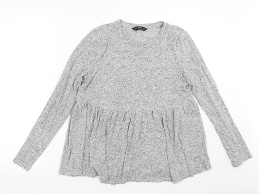 F&F Womens Grey  Knit Pullover Jumper Size 12