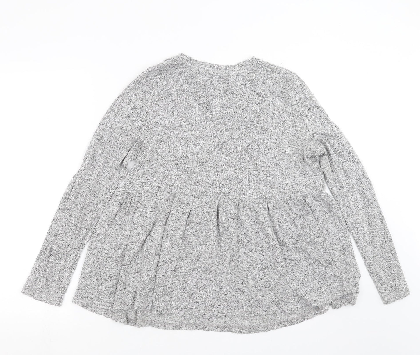 F&F Womens Grey  Knit Pullover Jumper Size 12