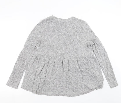 F&F Womens Grey  Knit Pullover Jumper Size 12