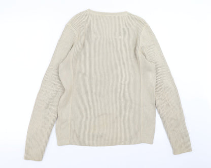 NEXT Mens Beige   Pullover Jumper Size S