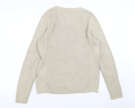 NEXT Mens Beige   Pullover Jumper Size S