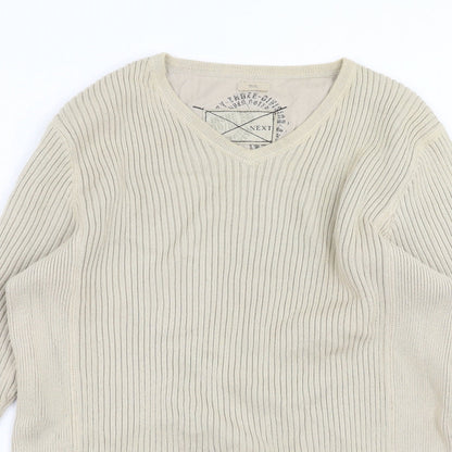 NEXT Mens Beige   Pullover Jumper Size S