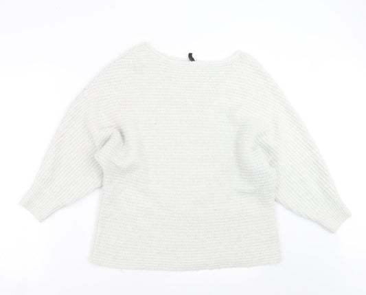 Divided by H&M Womens Ivory  Knit Pullover Jumper Size L