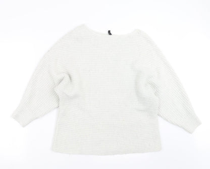 Divided by H&M Womens Ivory  Knit Pullover Jumper Size L