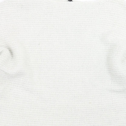 Divided by H&M Womens Ivory  Knit Pullover Jumper Size L
