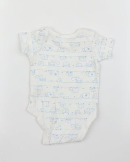 TU Baby White   Babygrow One-Piece Size 0-3 Months