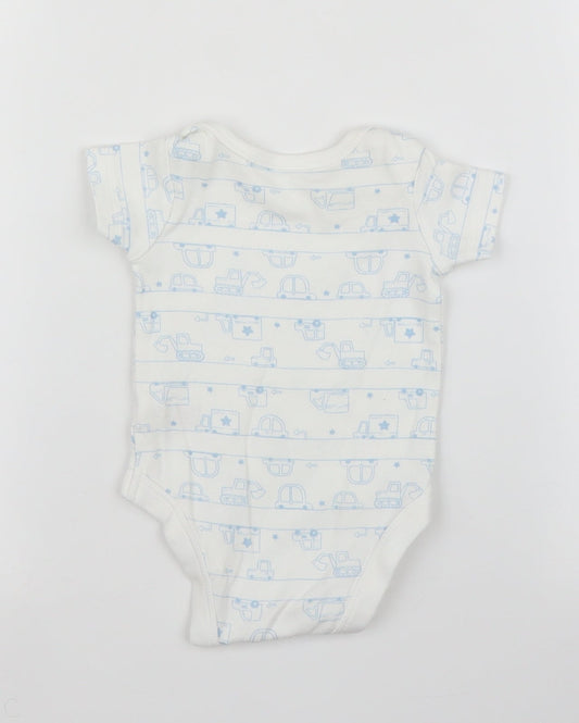 TU Baby White   Babygrow One-Piece Size 0-3 Months