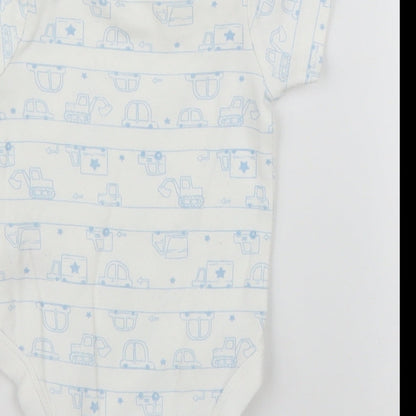 TU Baby White   Babygrow One-Piece Size 0-3 Months