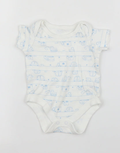 TU Baby White   Babygrow One-Piece Size 0-3 Months