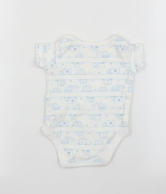 TU Baby White   Babygrow One-Piece Size 0-3 Months