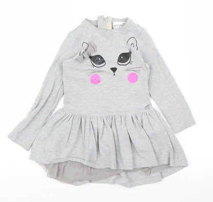 Cocco Drillo Girls Grey   A-Line  Size 2 Years