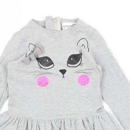 Cocco Drillo Girls Grey   A-Line  Size 2 Years