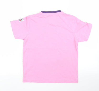 Lazy Jacks Girls Pink   Basic T-Shirt Size 7 Years