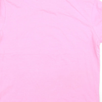 Lazy Jacks Girls Pink   Basic T-Shirt Size 7 Years