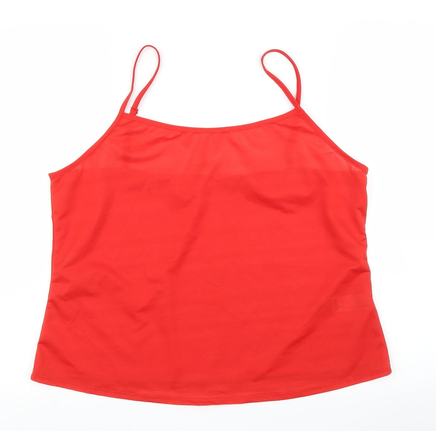 Womens UK Size L Wallis Red Camisole Blouse