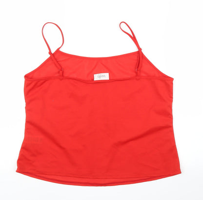 Womens UK Size L Wallis Red Camisole Blouse