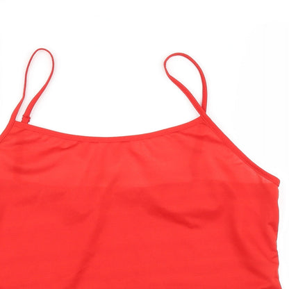 Womens UK Size L Wallis Red Camisole Blouse