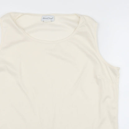 Womens UK Size XL Gabriella Vicenza White Basic Blouse