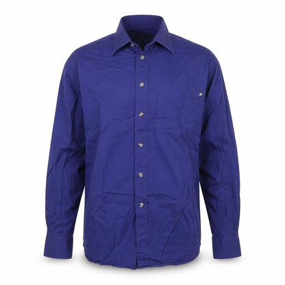 Mens UK Size L Lakes Edge Blue  Button-Up Long Sleeve Casual Shirt