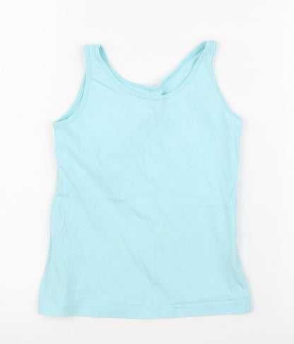 Primark Girls Blue   Basic Tank Size 7 Years