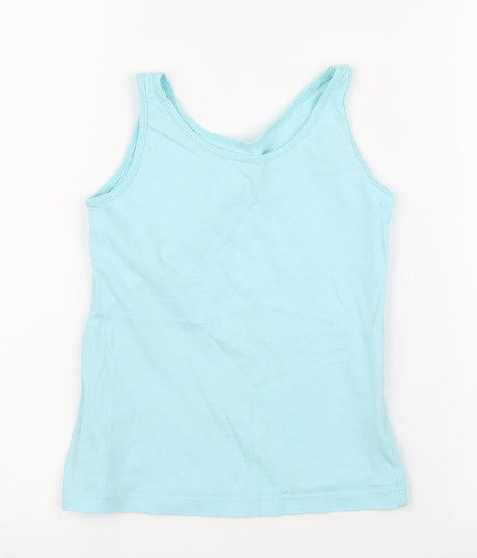 Primark Girls Blue   Basic Tank Size 7 Years