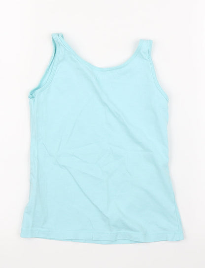 Primark Girls Blue   Basic Tank Size 7 Years