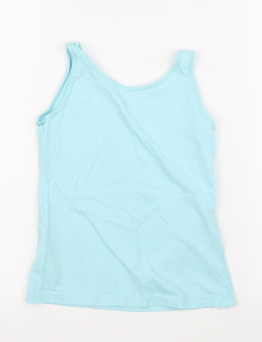 Primark Girls Blue   Basic Tank Size 7 Years