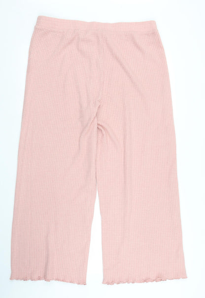 New Look Womens Pink   Capri Trousers Size L L25 in