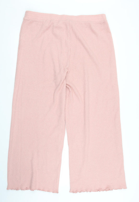New Look Womens Pink   Capri Trousers Size L L25 in