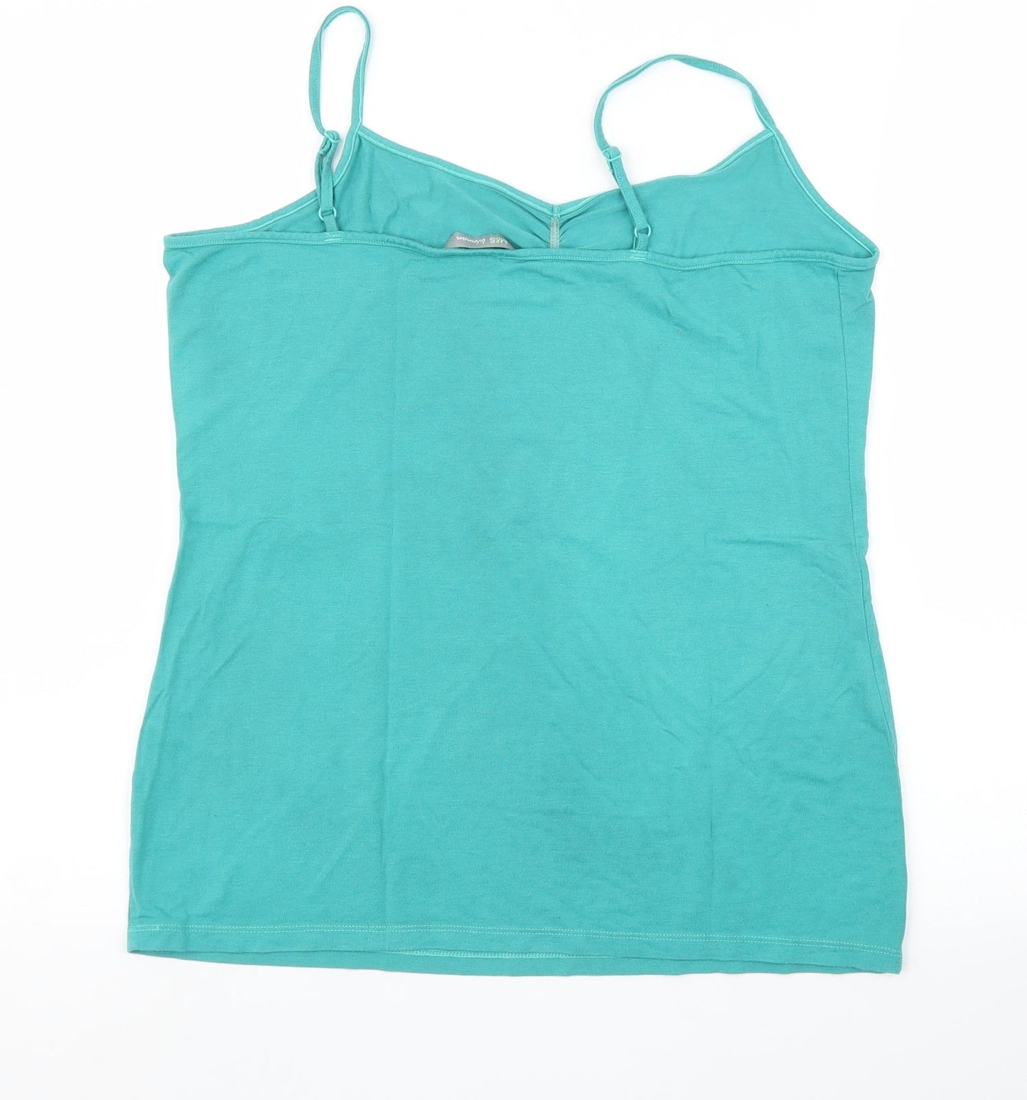Womens UK Size L M&S Green Camisole Blouse