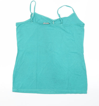 Womens UK Size L M&S Green Camisole Blouse