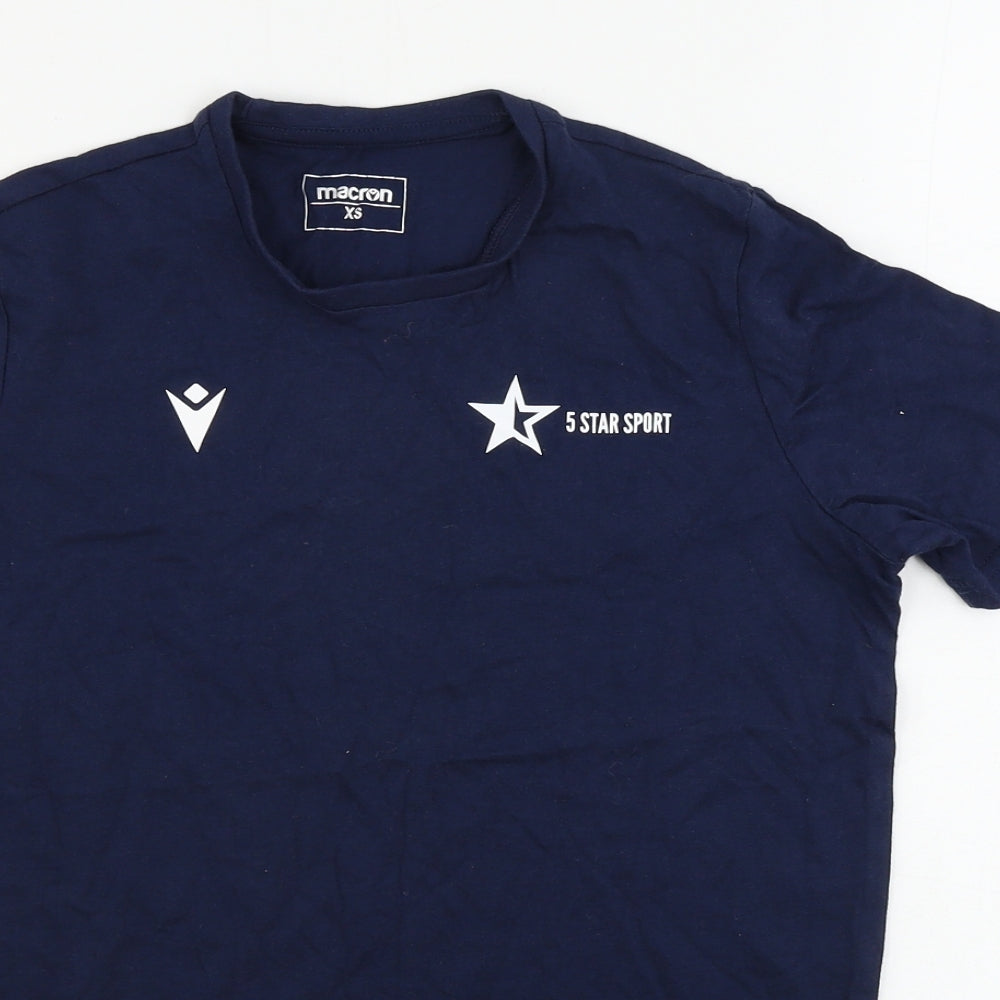 Macron  Mens Blue    T-Shirt Size XS