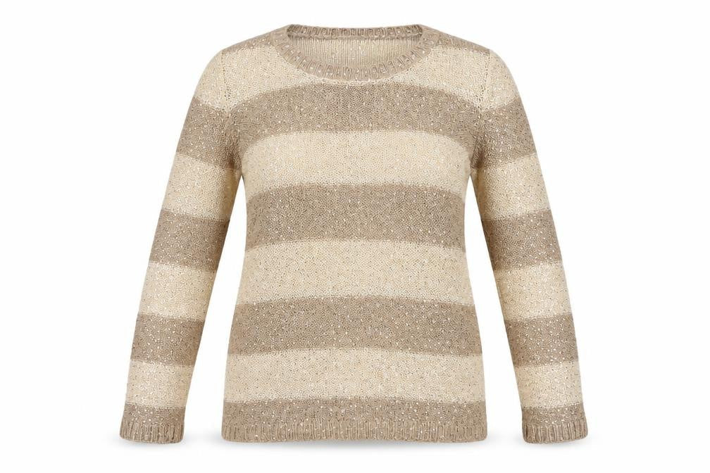 Womens UK Size 14 F&F Beige Pullover Jumper