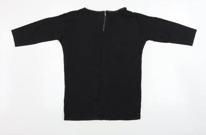 ESMARA Womens Black   Basic T-Shirt Size S