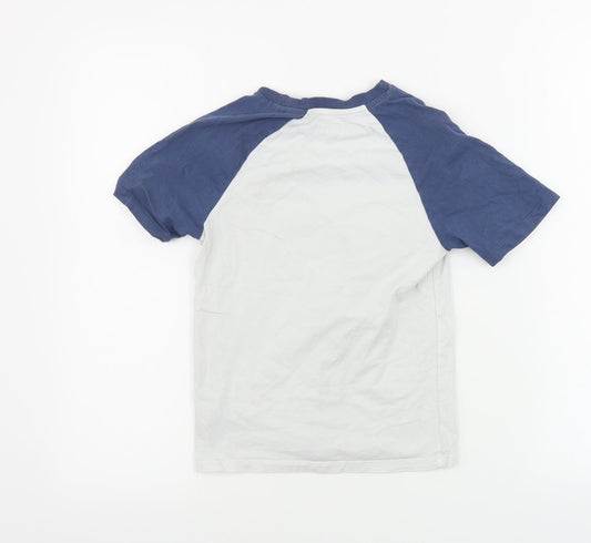 Marks and Spencer  Boys White   Basic T-Shirt Size 6-7 Years