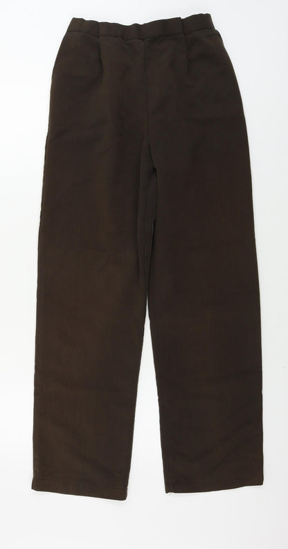 Womens UK Size 16 Preworn Regular Fit  Brown Trousers