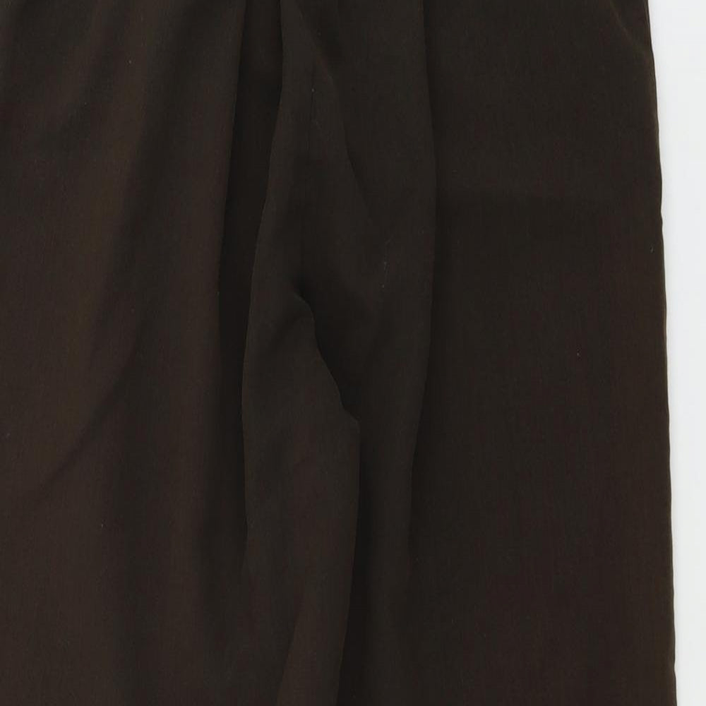 Womens UK Size 16 Preworn Regular Fit  Brown Trousers