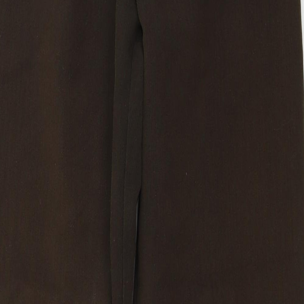 Womens UK Size 16 Preworn Regular Fit  Brown Trousers