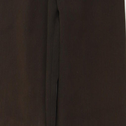 Womens UK Size 16 Preworn Regular Fit  Brown Trousers