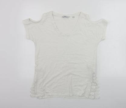 Womens UK Size 10 NEXT White Basic T-Shirt