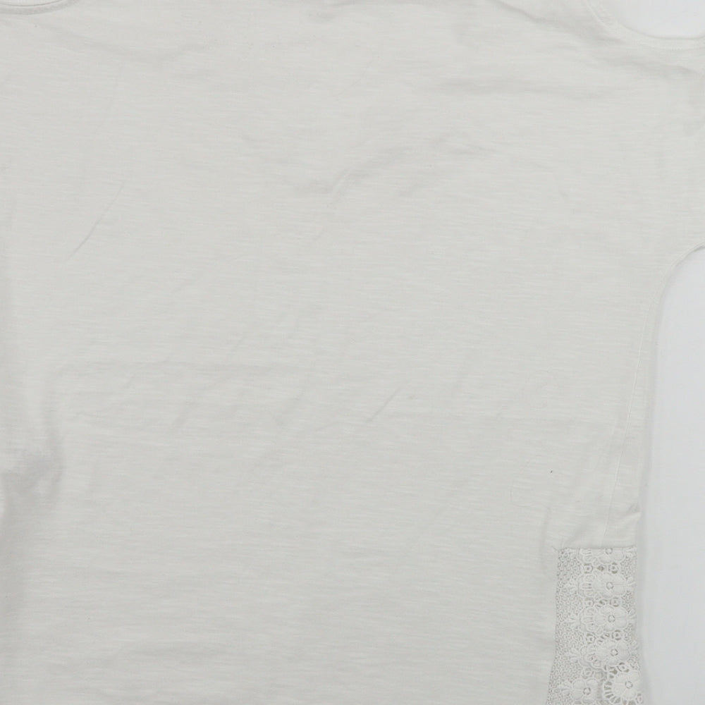 Womens UK Size 10 NEXT White Basic T-Shirt