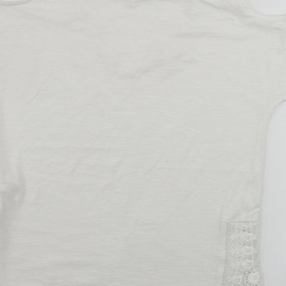 Womens UK Size 10 NEXT White Basic T-Shirt