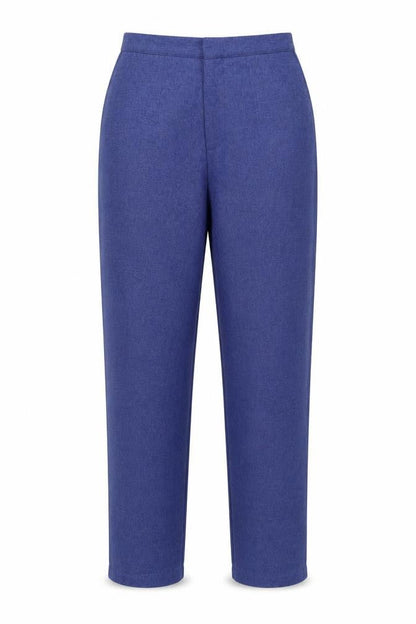 Womens UK Size 12 Preworn Regular Fit  Blue Trousers