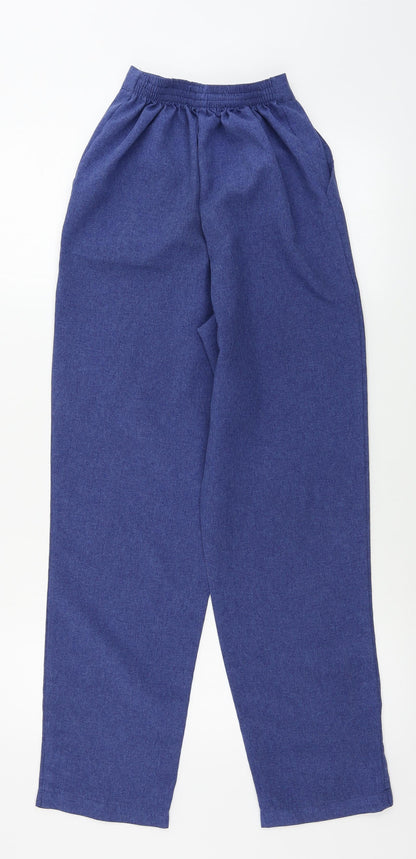 Womens UK Size 12 Preworn Regular Fit  Blue Trousers