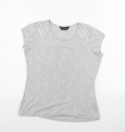 Dorothy Perkins  Womens Grey   Basic T-Shirt Size 10