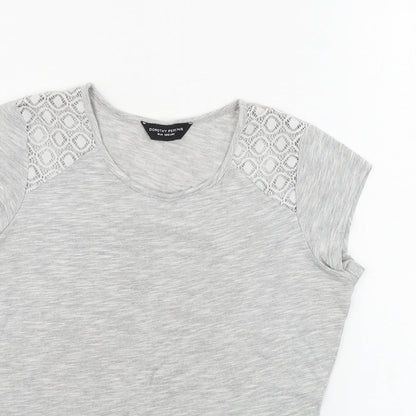 Dorothy Perkins  Womens Grey   Basic T-Shirt Size 10