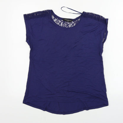 Womens UK Size 10 Dorothy Perkins Blue Basic Tank