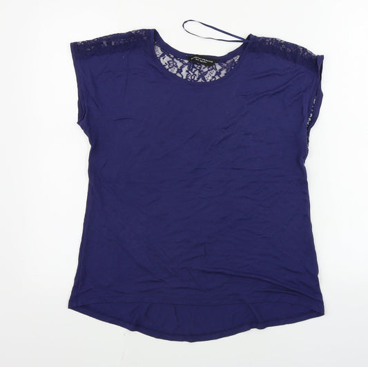 Womens UK Size 10 Dorothy Perkins Blue Basic Tank