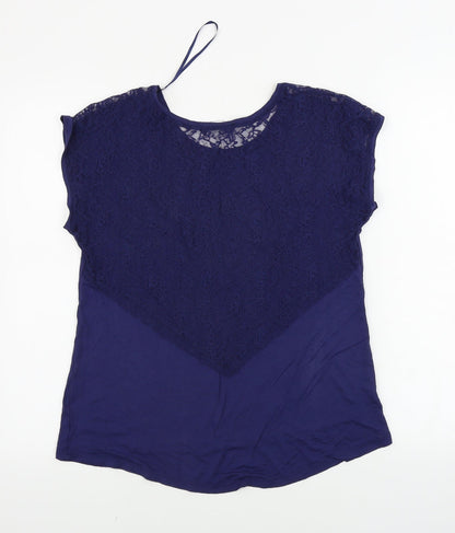 Womens UK Size 10 Dorothy Perkins Blue Basic Tank